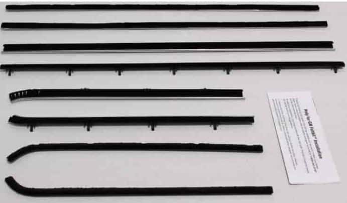 Window Felt kit: 66-67 Nova 2 door Hardtop Full REPRO 8 Pce Kit